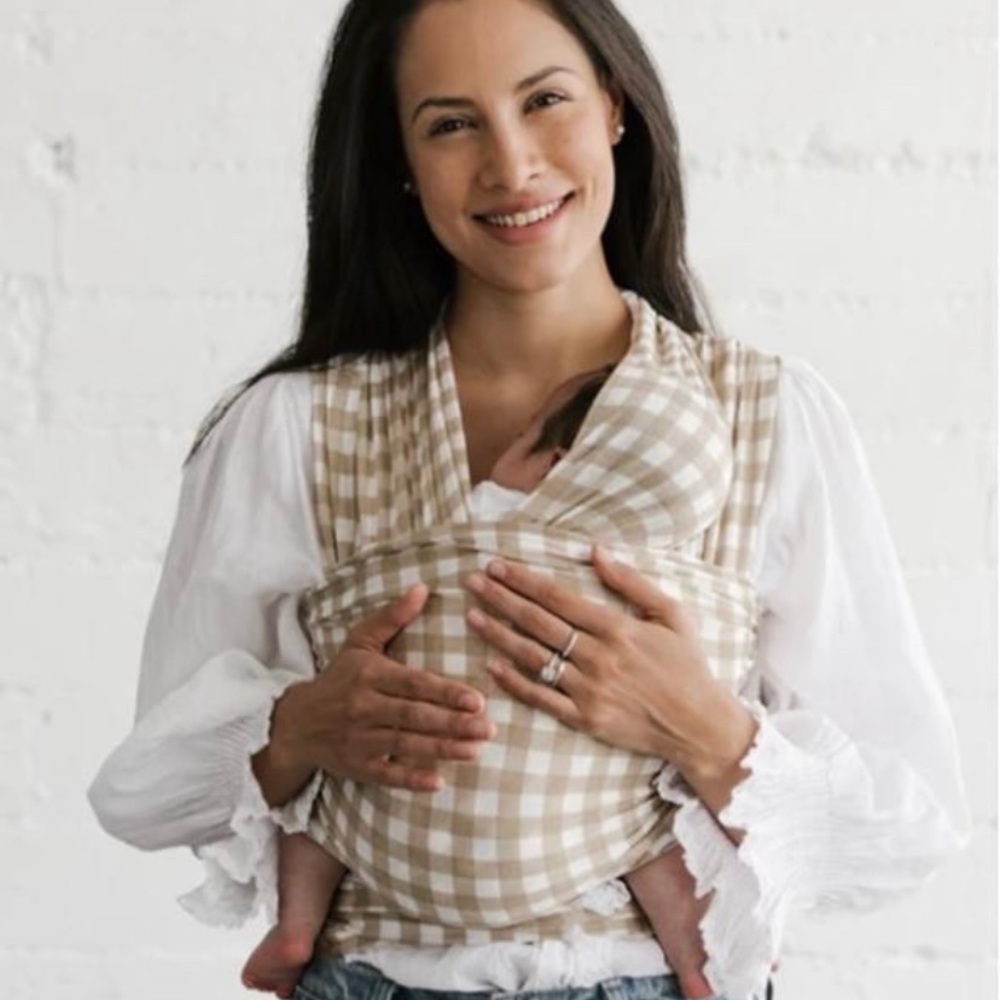 Solly Baby Wrap - Creamy Gingham